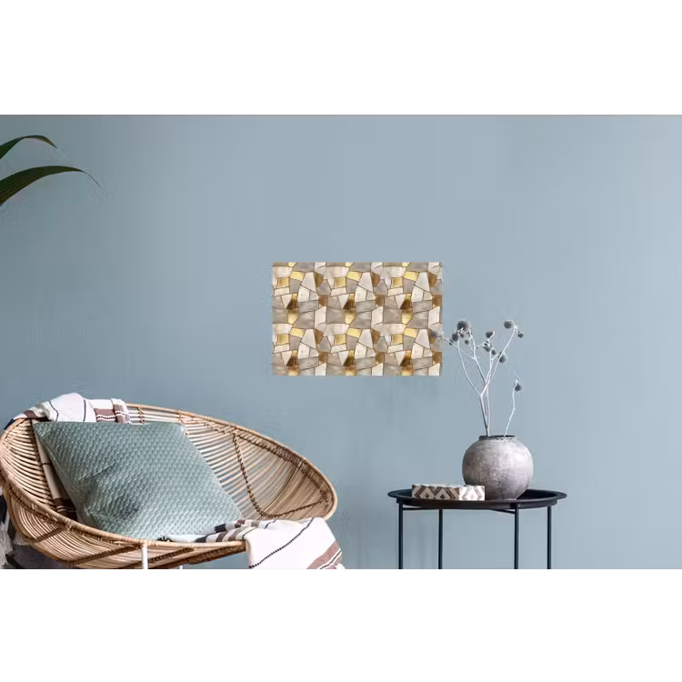 Muursticker - Mozaïek - Marmer - Goud — 4