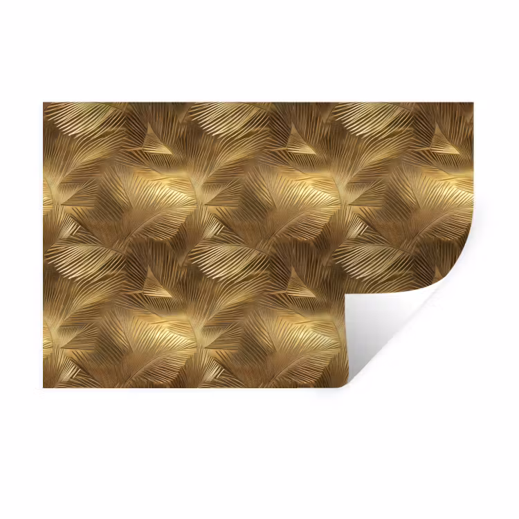 Muursticker - Palm - Waaier - Goud — 1