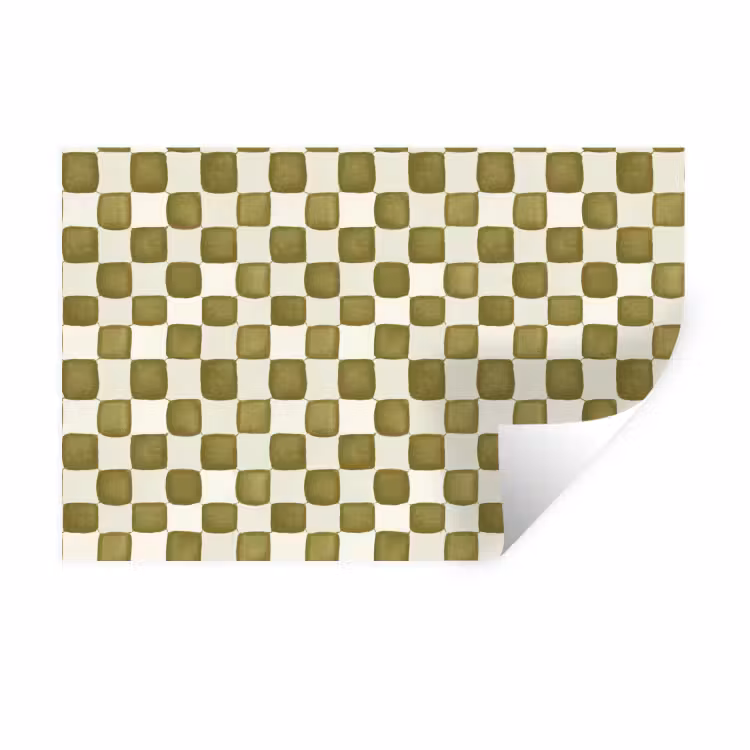 Muursticker - Schaak - Patroon - Groen — 1