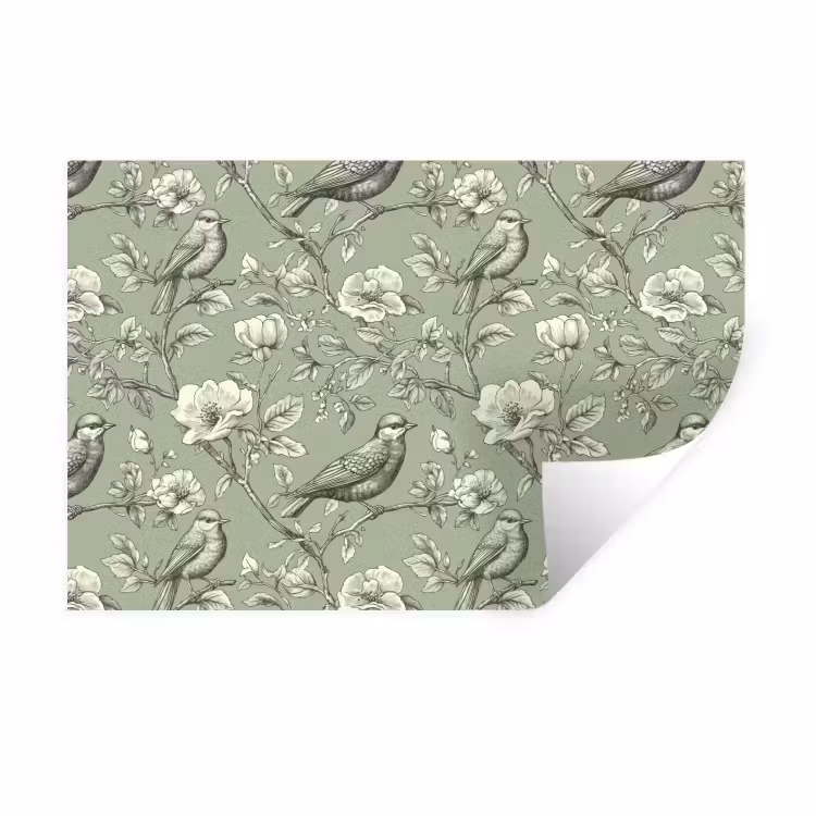 Muursticker - Klassiek - Botanisch - Groen — 1