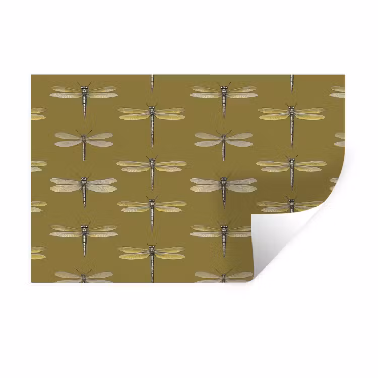 Muursticker - Libellen - Patroon - Groen — 1