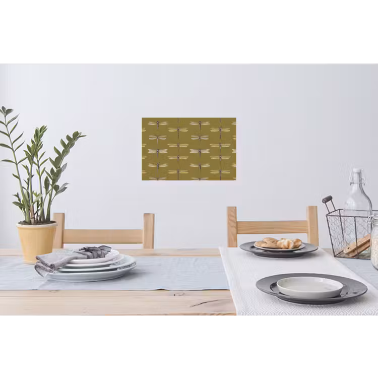 Muursticker - Libellen - Patroon - Groen — 3