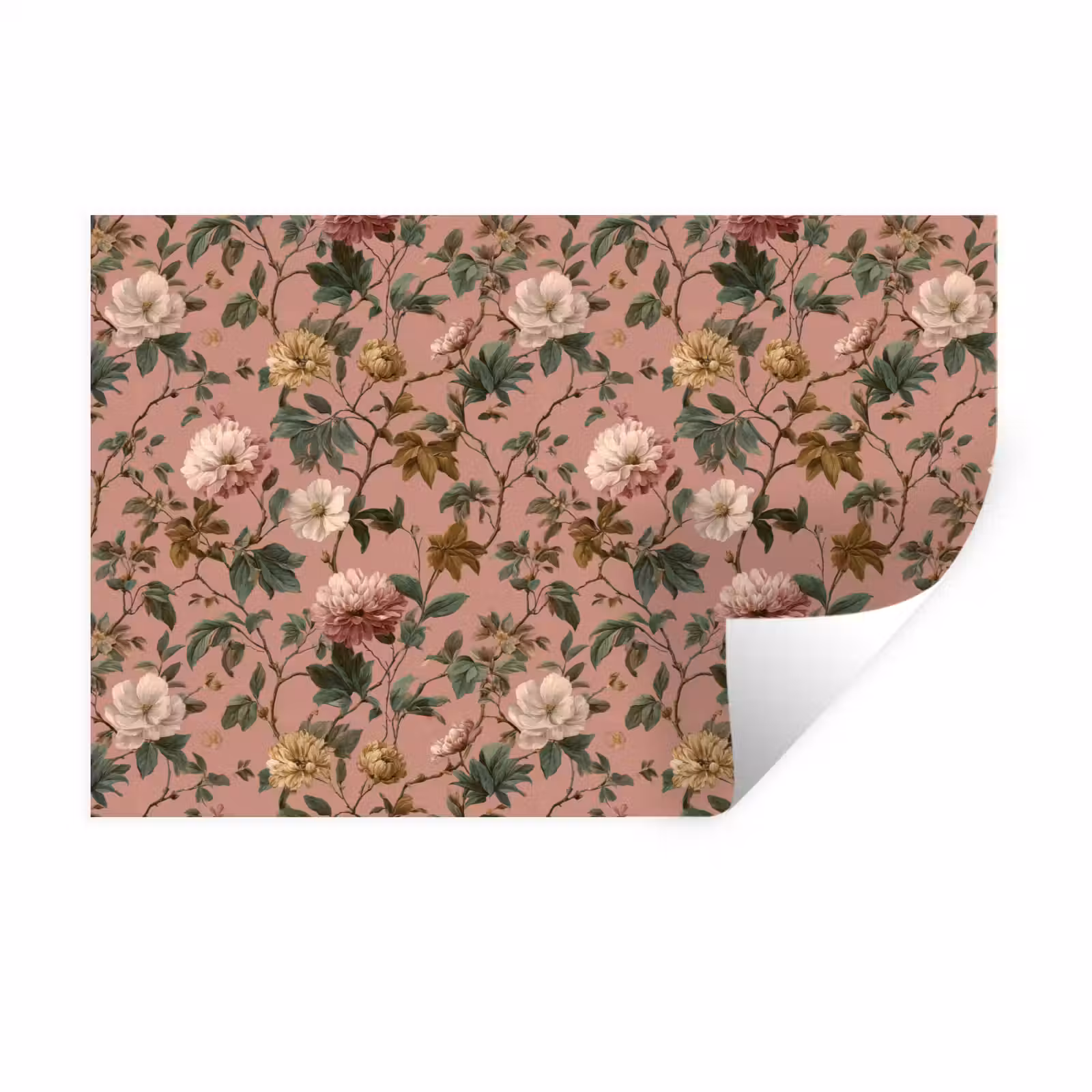 Muursticker - Bloemen - Klassiek - Roze — 1