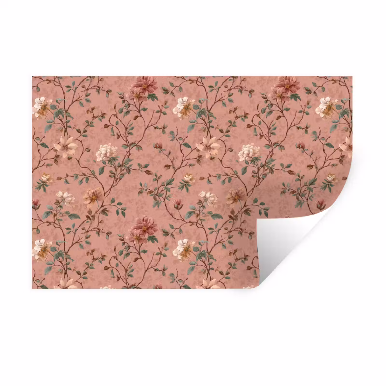 Muursticker - Botanisch - Bloemen - Roze — 1