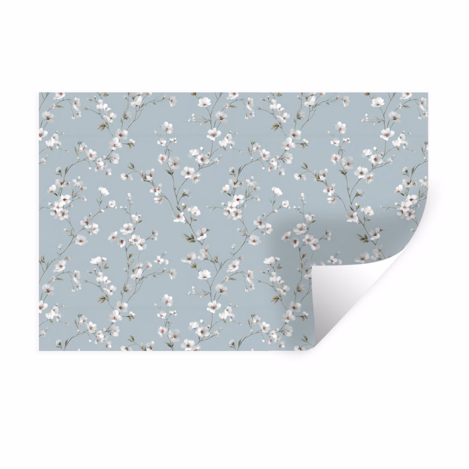 Muursticker - Klassiek - Bloemen - Blauw — 1