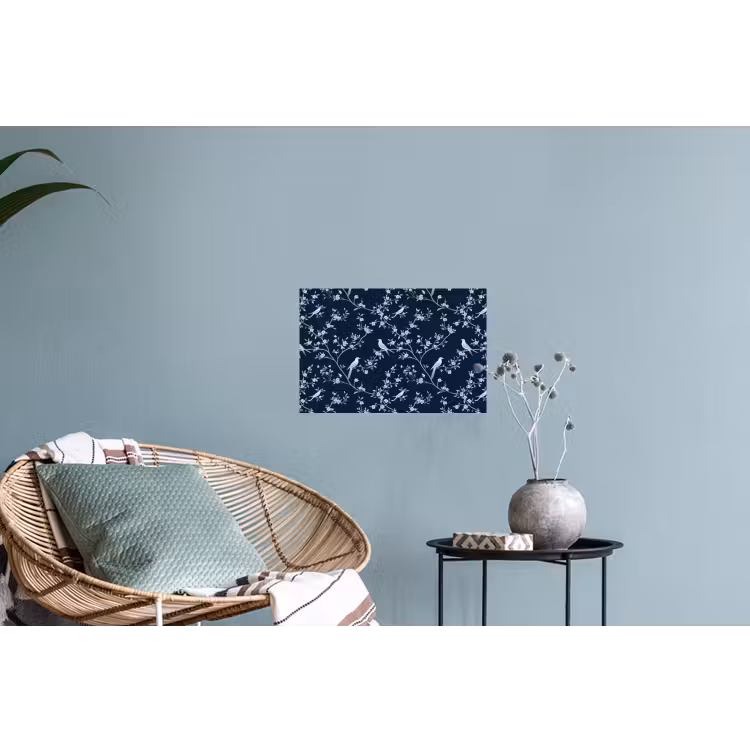 Muursticker - Grafisch - Bloesemtak - Blauw — 4