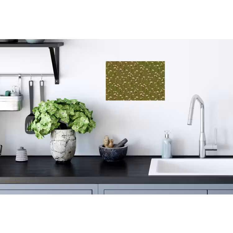 Muursticker - Landelijk - Bloemen - Groen — 2
