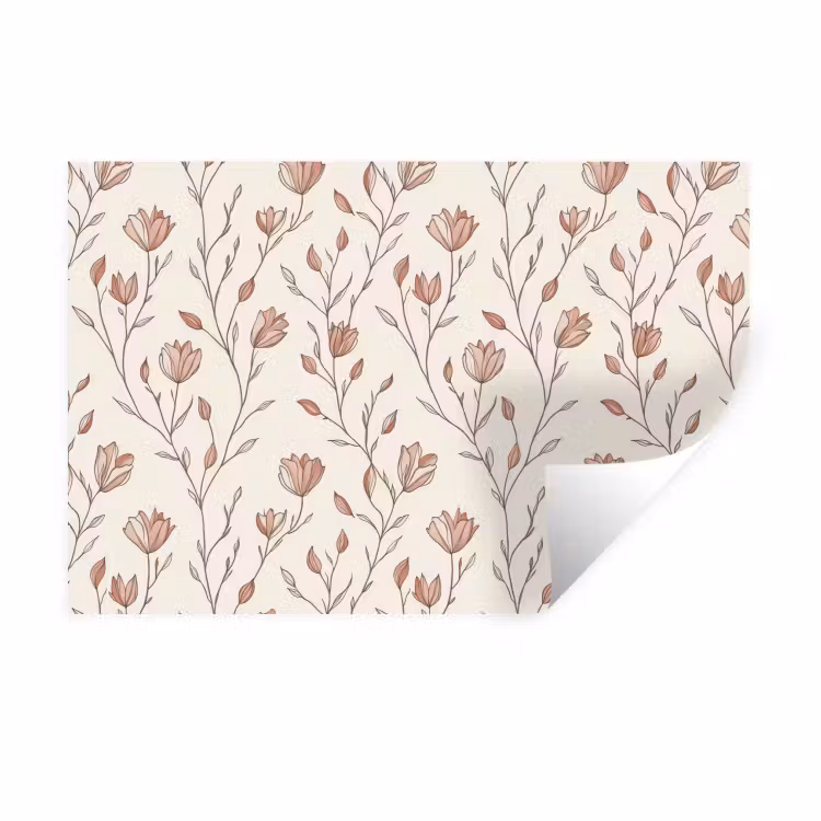 Muursticker - Patroon - Klassiek - Roze — 1