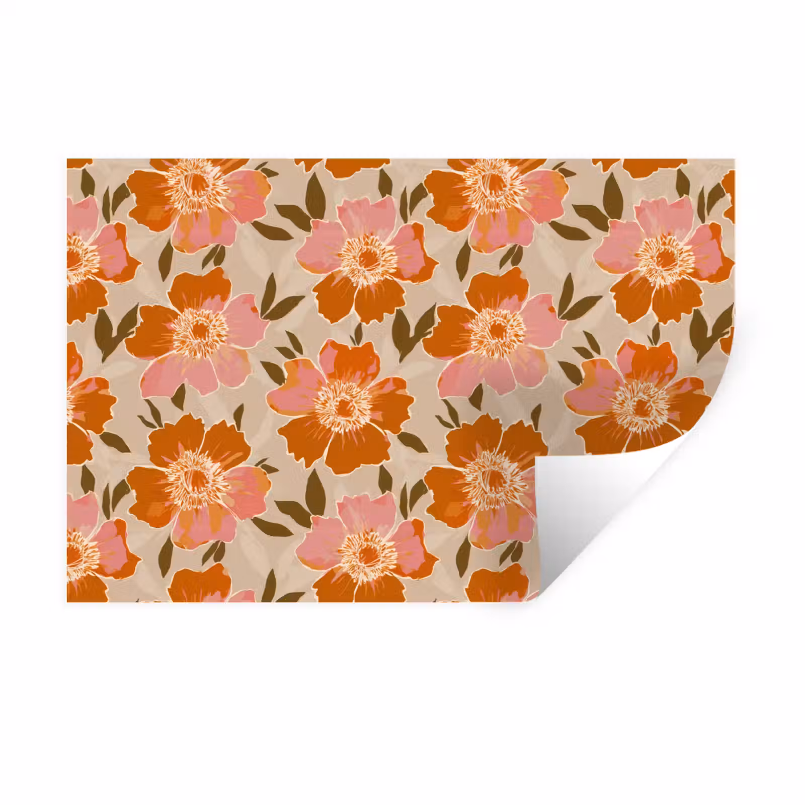 Muursticker - Bloemen - Motief - Retro — 1