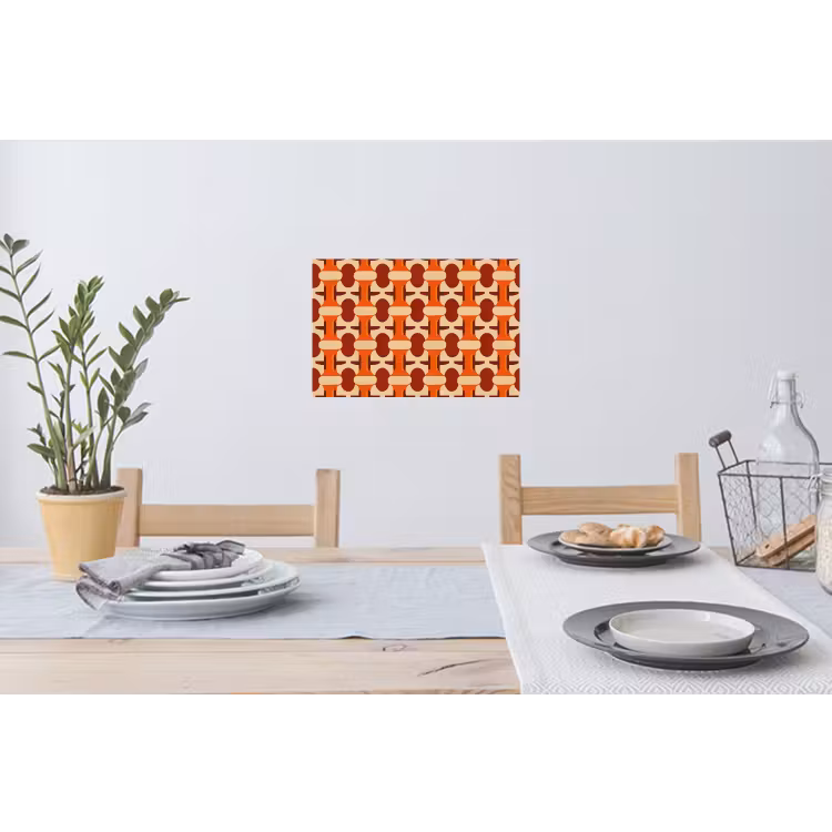 Muursticker - Geometrisch - Retro - Oranje — 3