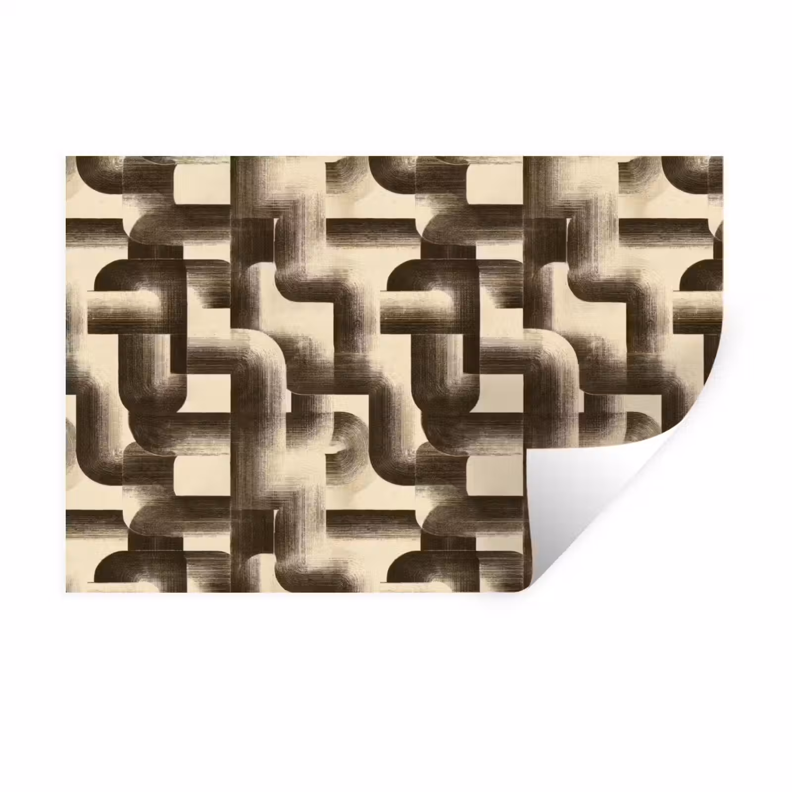 Muursticker - Abstract - Retro - Zwart — 1