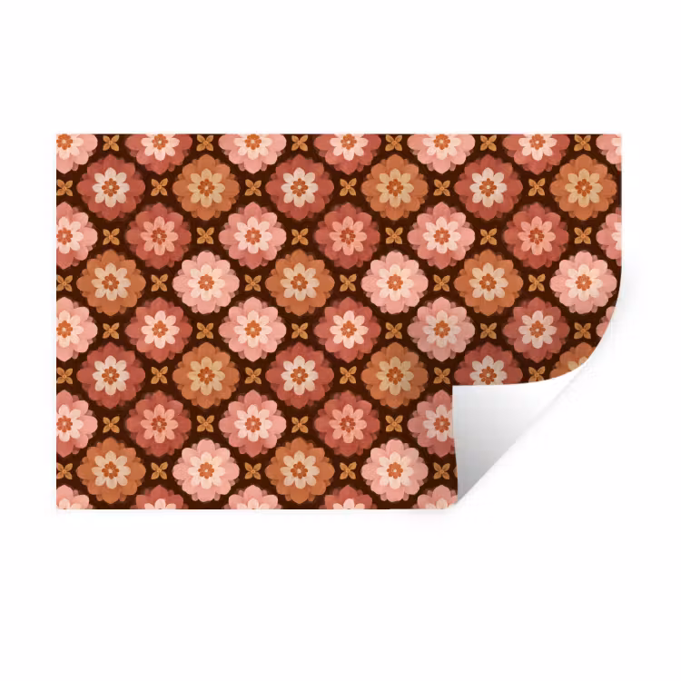 Muursticker - Geometrisch - Bloemen - Kleurrijk — 1