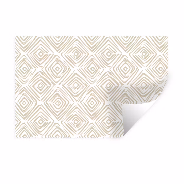 Muursticker - Abstract - Ruit - Beige — 1