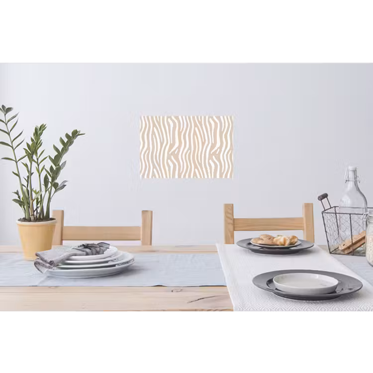 Muursticker - Abstract - Zebra - Beige — 3