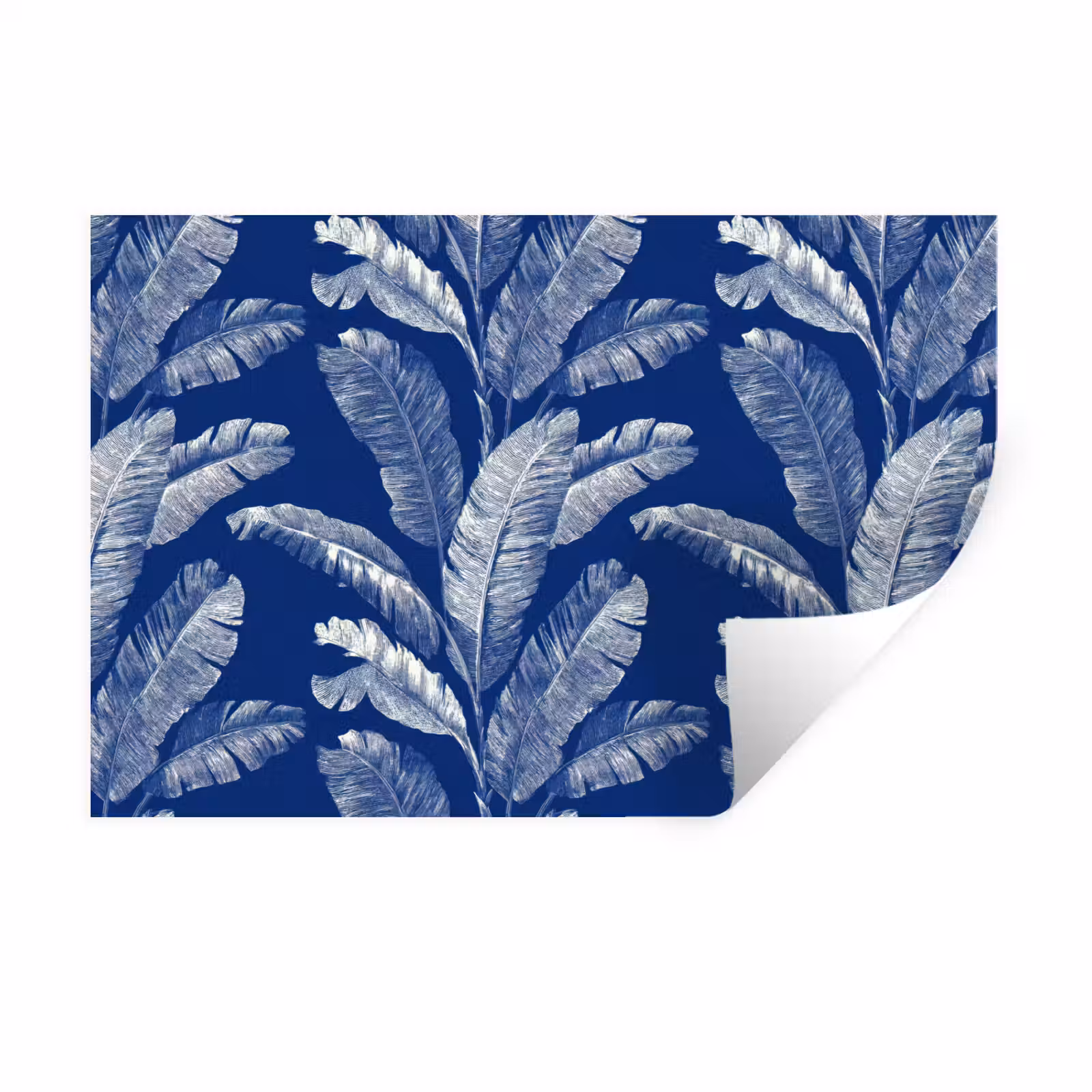 Muursticker - Blad - Palm - Blauw — 1
