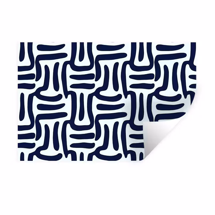Muursticker - Abstract - Modern - Blauw — 1