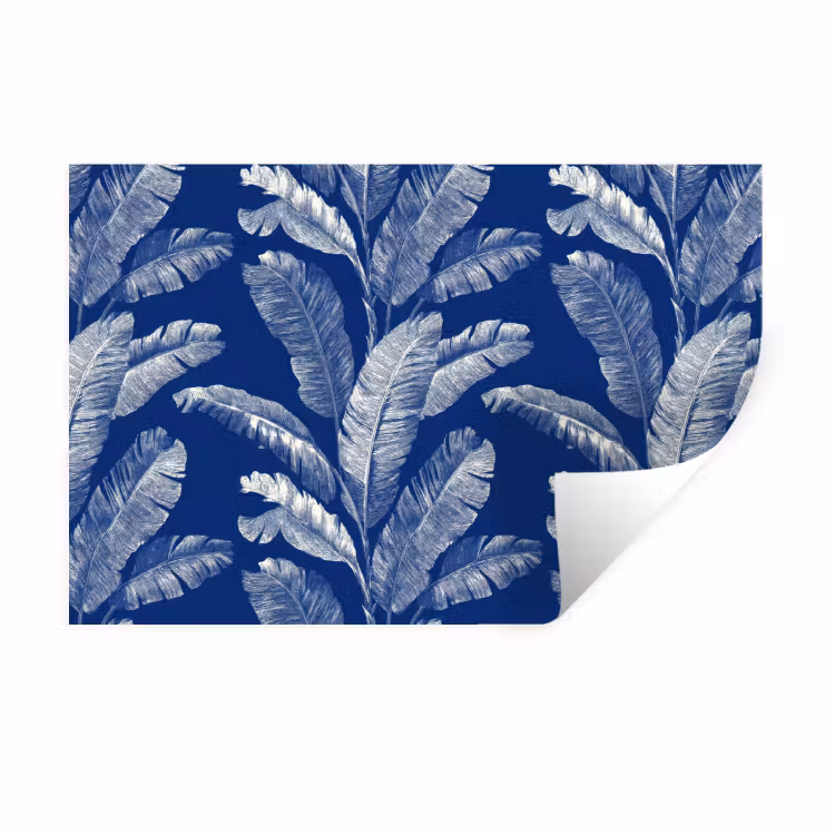 Muursticker - Blad - Palm - Blauw — 1