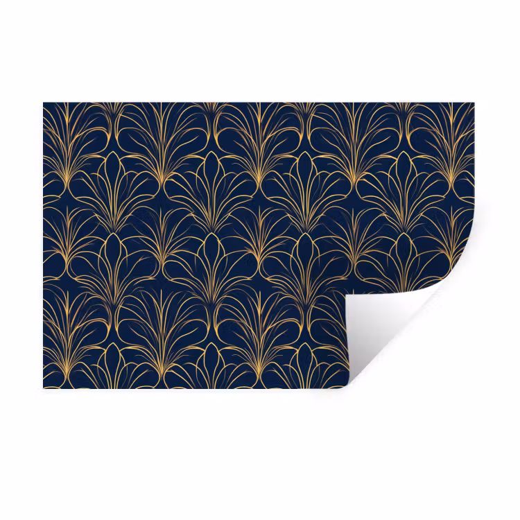 Muursticker - Deco - Waaier - Blauw — 1