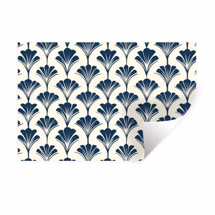 Muursticker - Klassiek - Motief - Blauw — 1