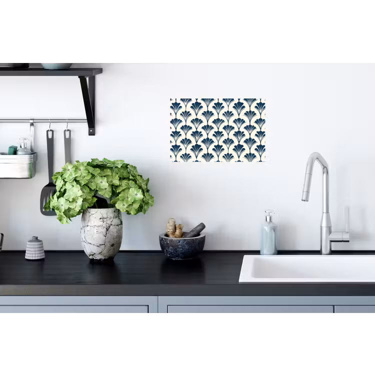 Muursticker - Klassiek - Motief - Blauw — 2