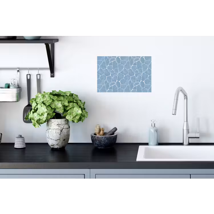 Muursticker - Organisch - Patroon - Blauw — 2