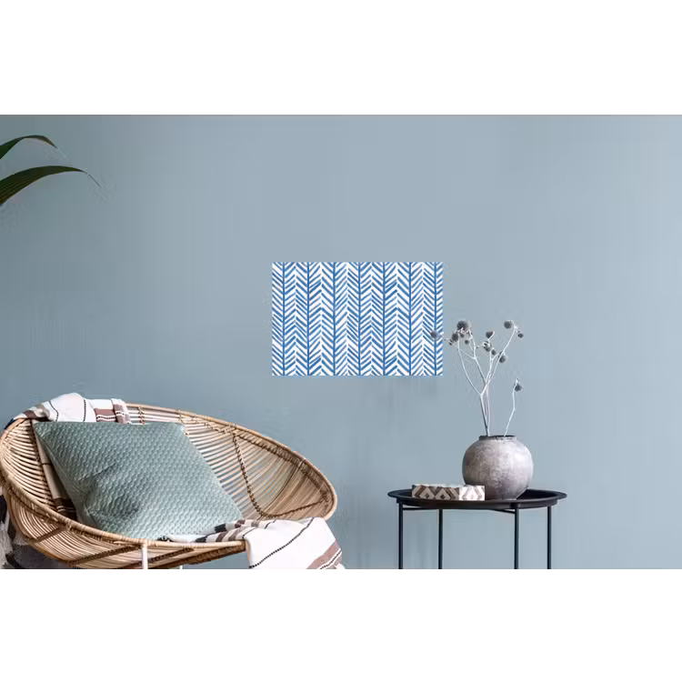 Muursticker - Patroon - Streep - Blauw — 4