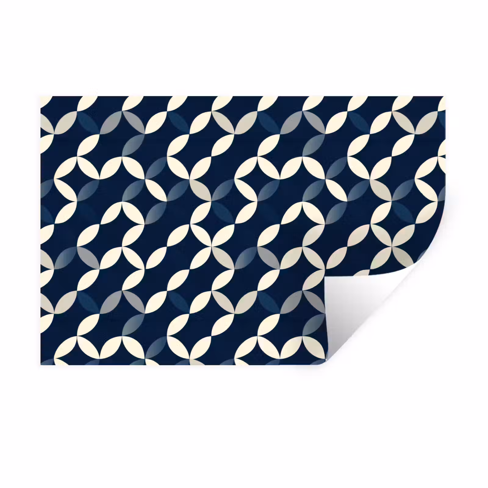 Muursticker - Abstract - Patroon - Blauw — 1