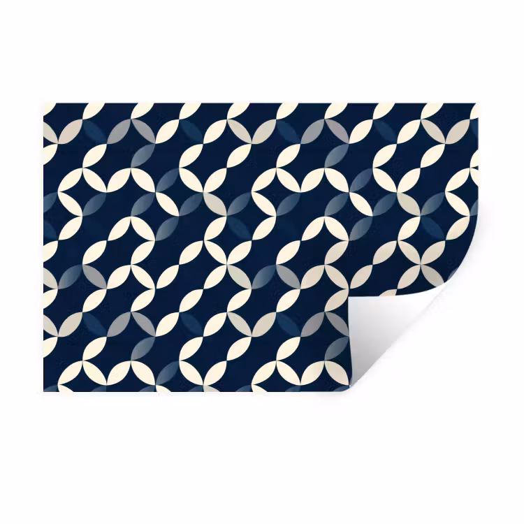 Muursticker - Abstract - Patroon - Blauw — 1