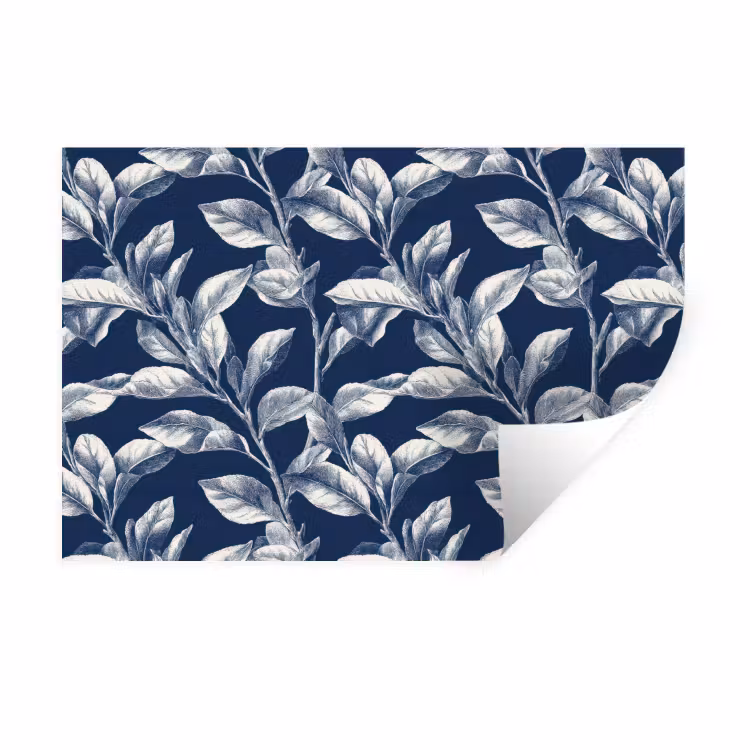 Muursticker - Botanisch - Patroon - Blauw — 1