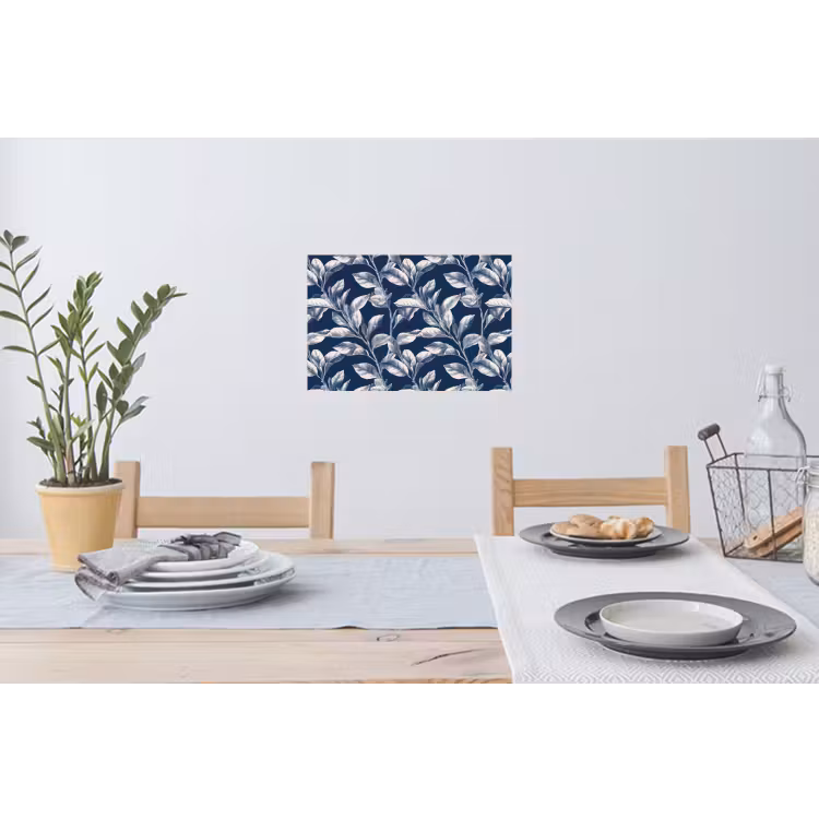 Muursticker - Botanisch - Patroon - Blauw — 3