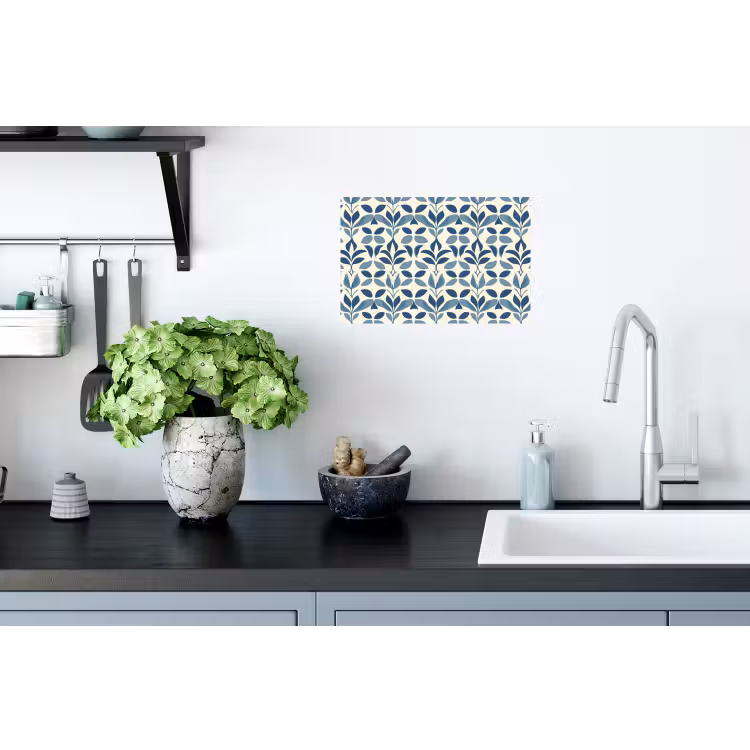 Muursticker - Flora - Modern - Blauw — 2