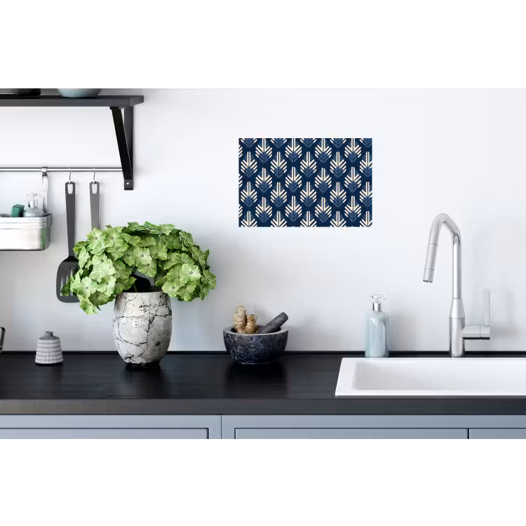 Muursticker - Modern - Patroon - Blauw — 2