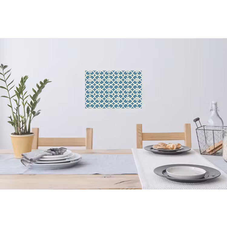 Muursticker - Patroon - Symmetrisch - Blauw — 3