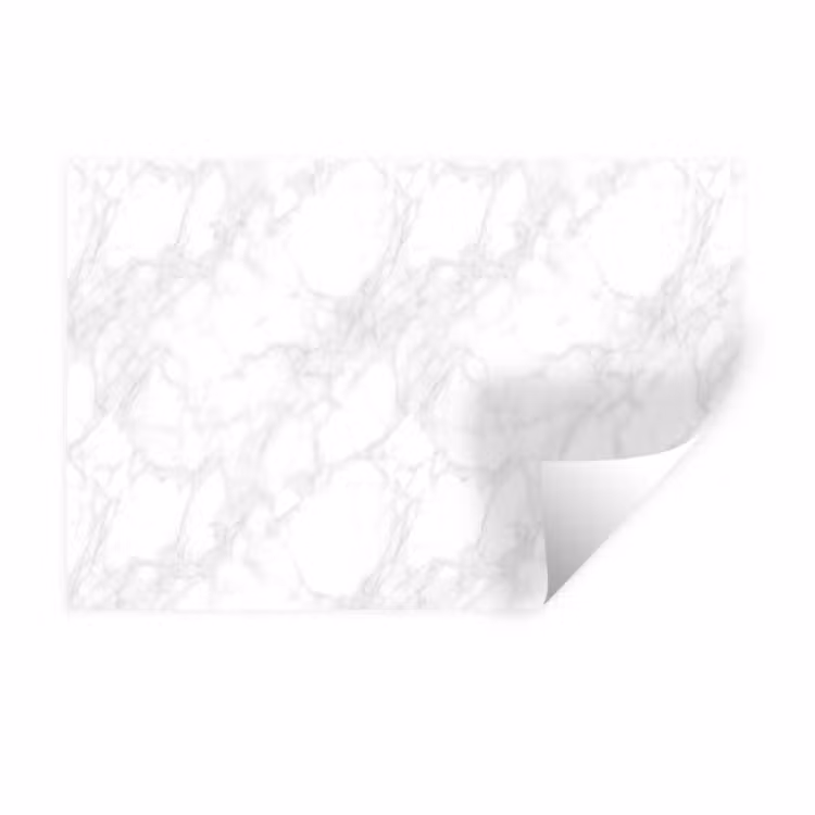 Muursticker - Minimalistisch - Wit - Grijze aders — 1