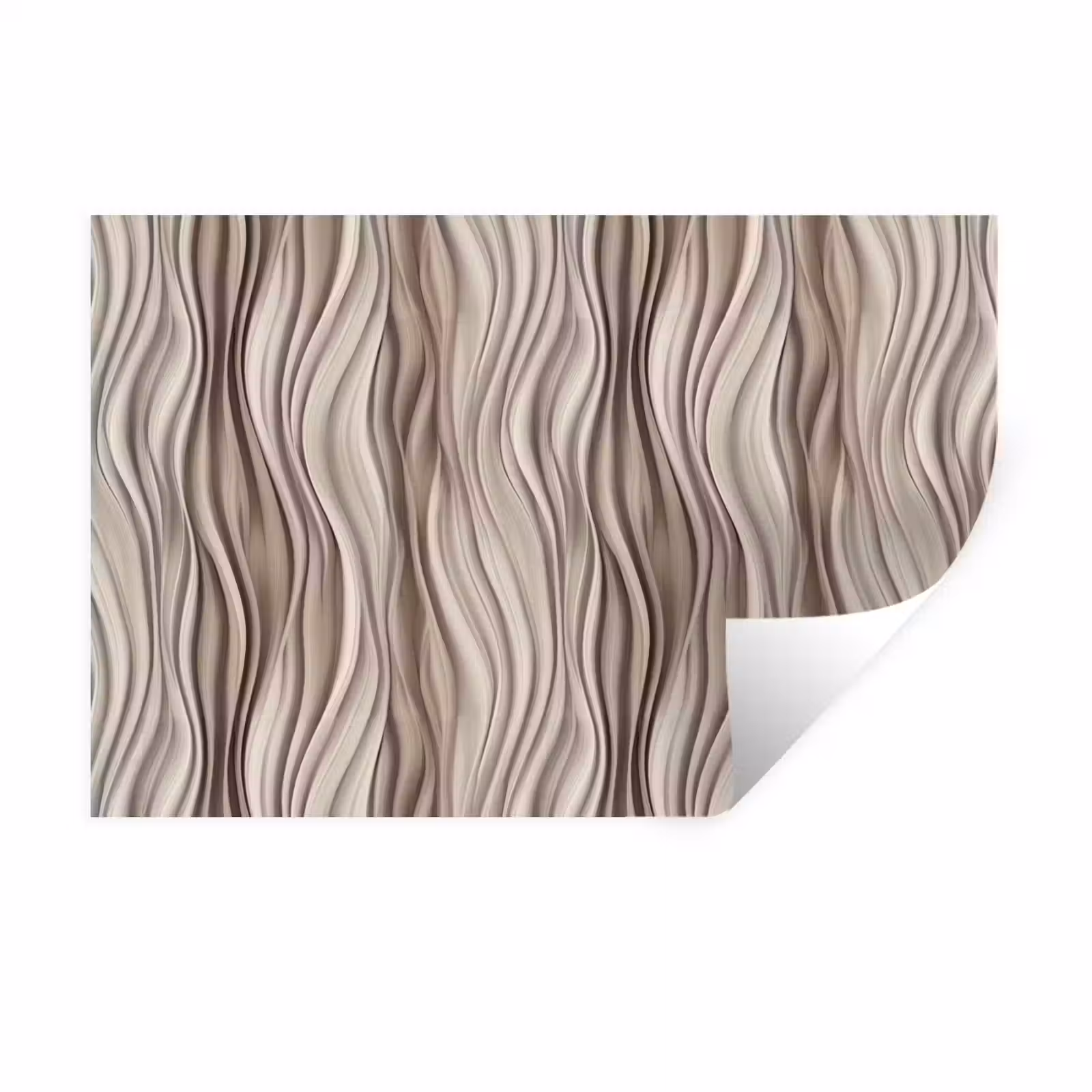 Muursticker - Golven - 3D - Crème — 1