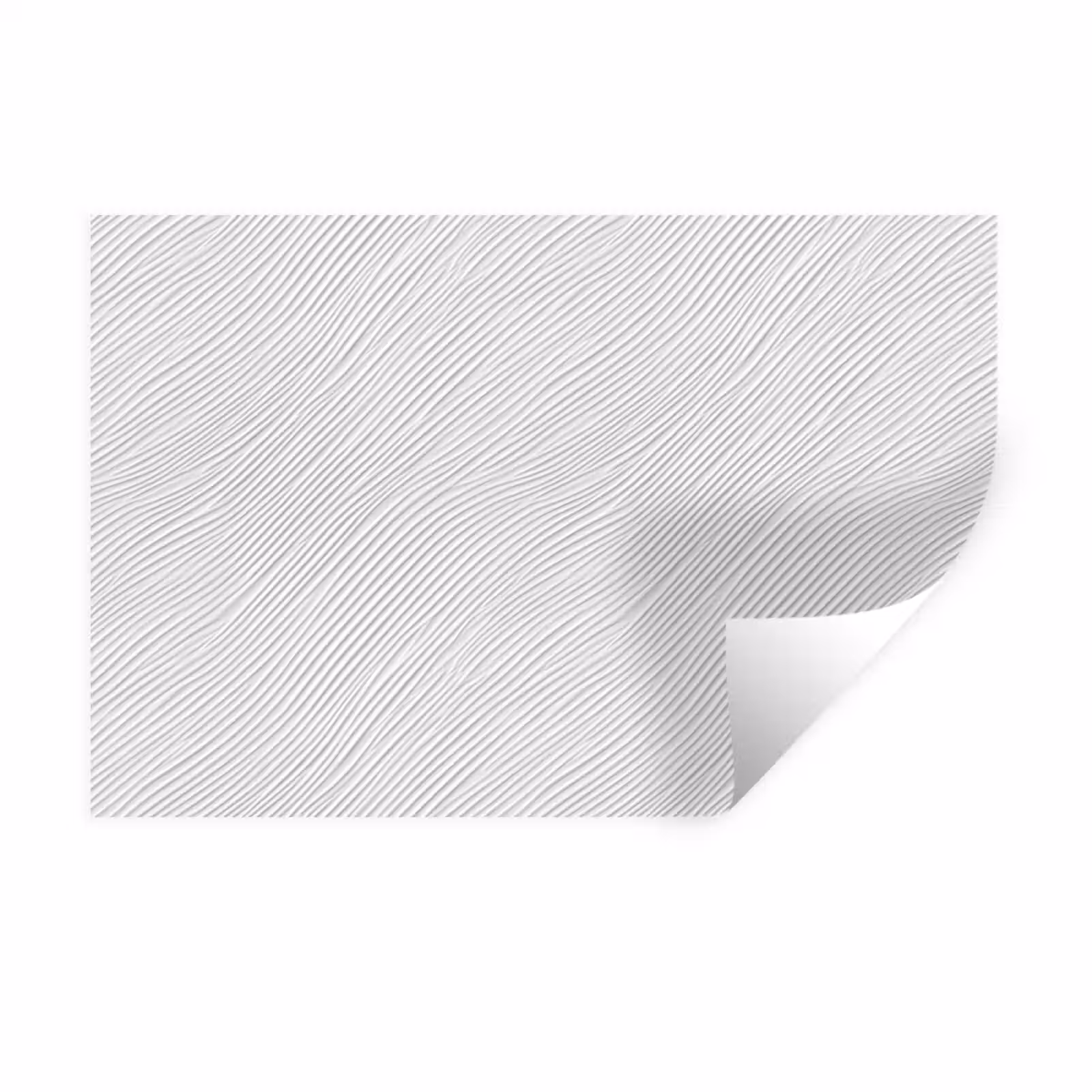 Muursticker - Golven - Ribbels - Wit — 1