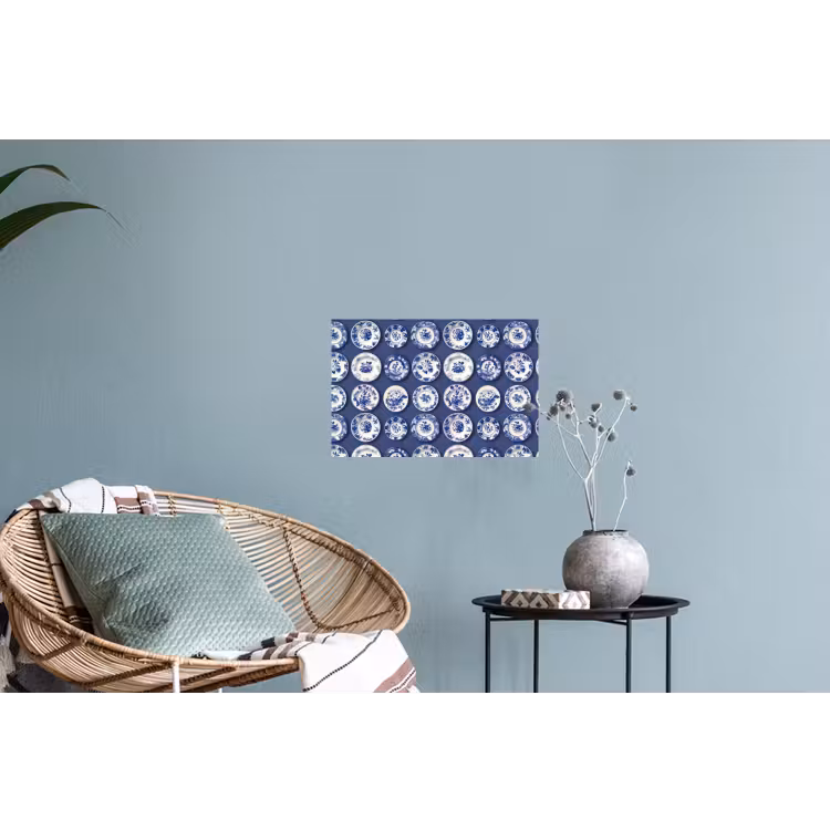 Muursticker - Borden - Floraal - Blauw — 4