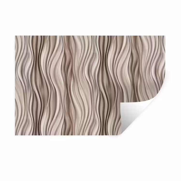 Muursticker - Golven - 3D - Crème — 1
