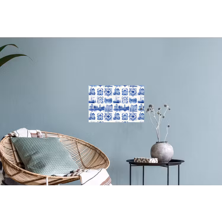 Muursticker - Huizen - Schepen - Blauw — 4
