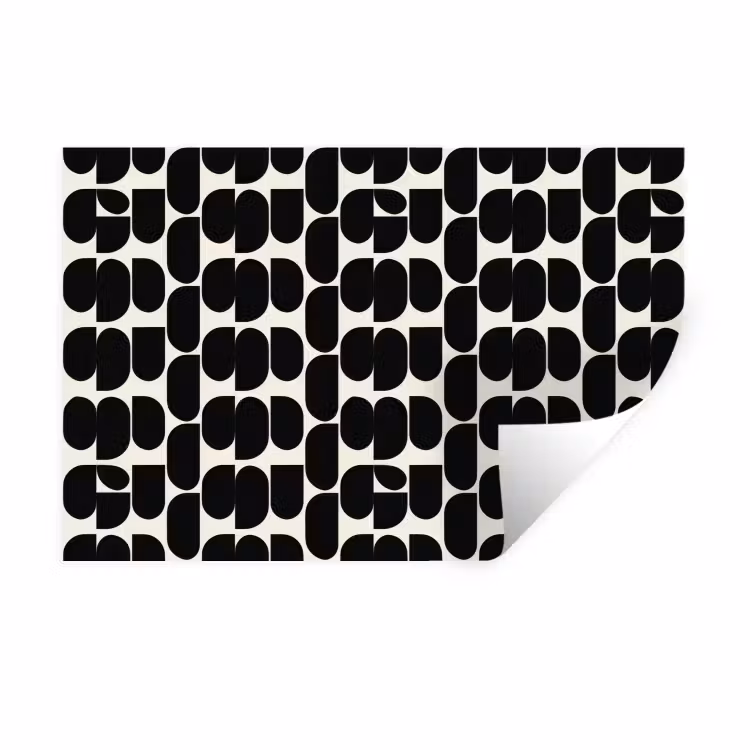 Muursticker - Modern - Patroon - Zwart — 1