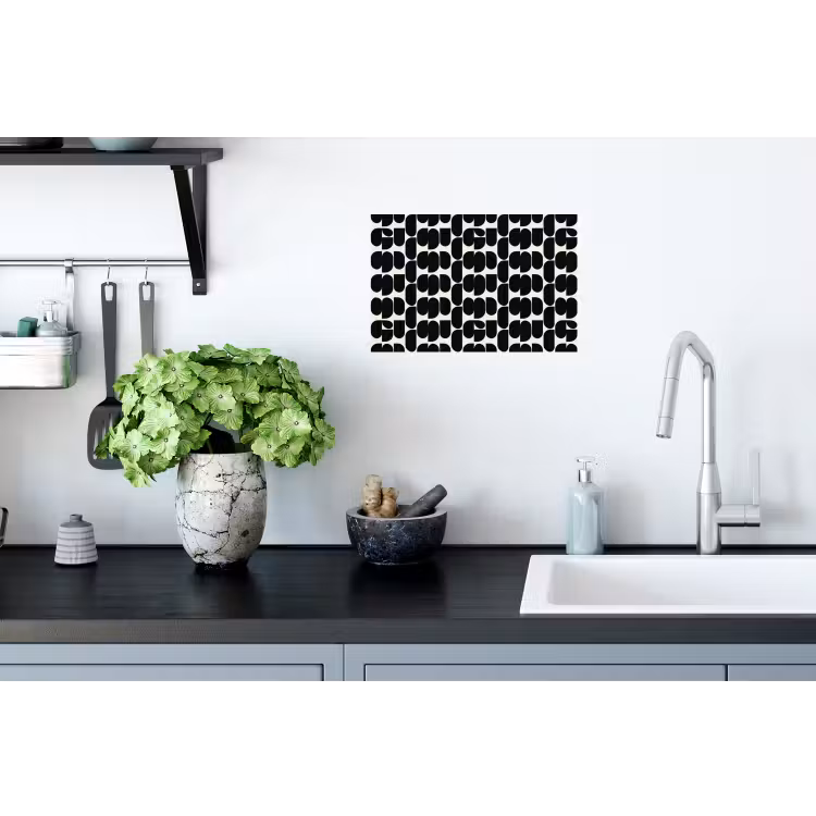Muursticker - Modern - Patroon - Zwart — 2