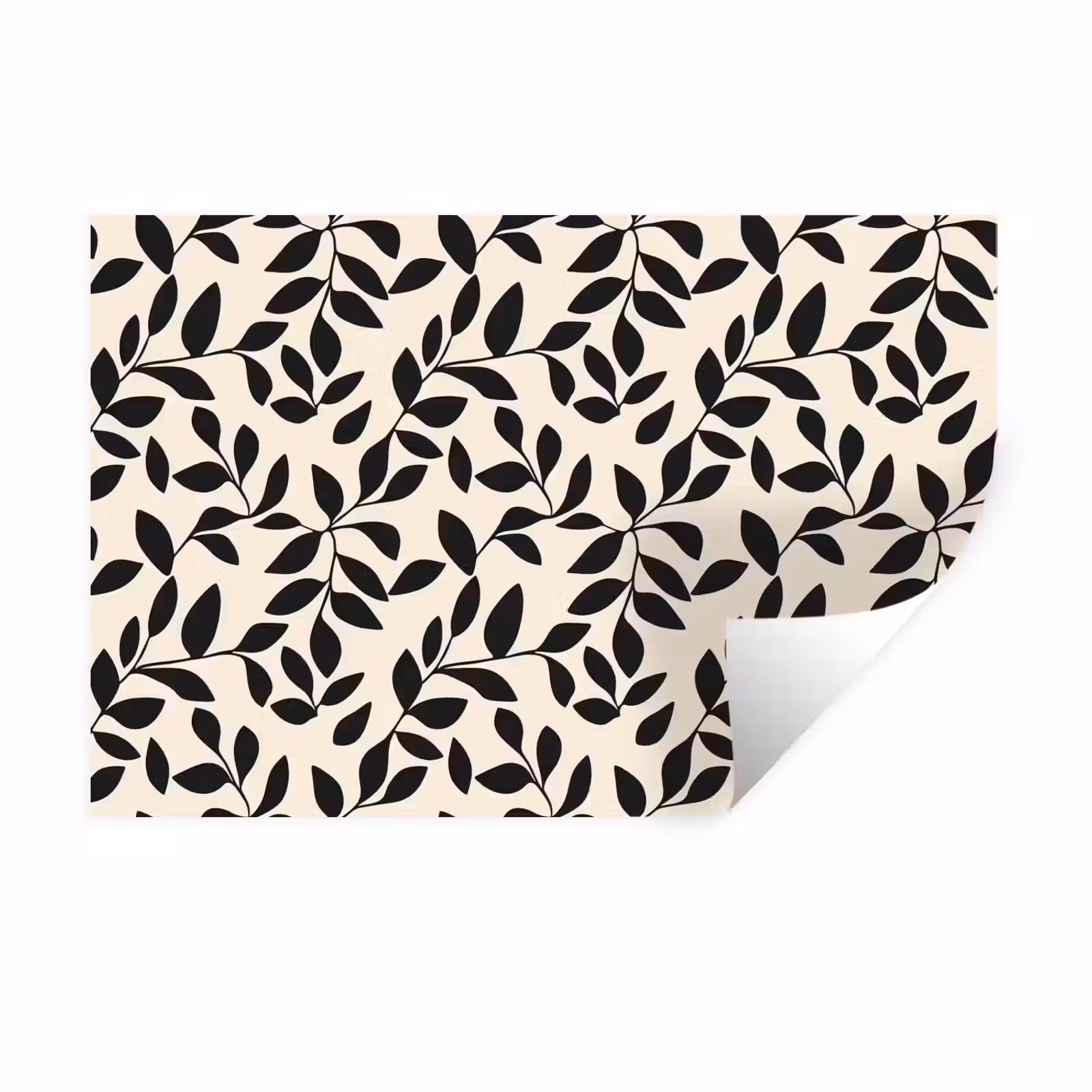 Muursticker - Elegant - Patroon - Zwart - Beige — 1