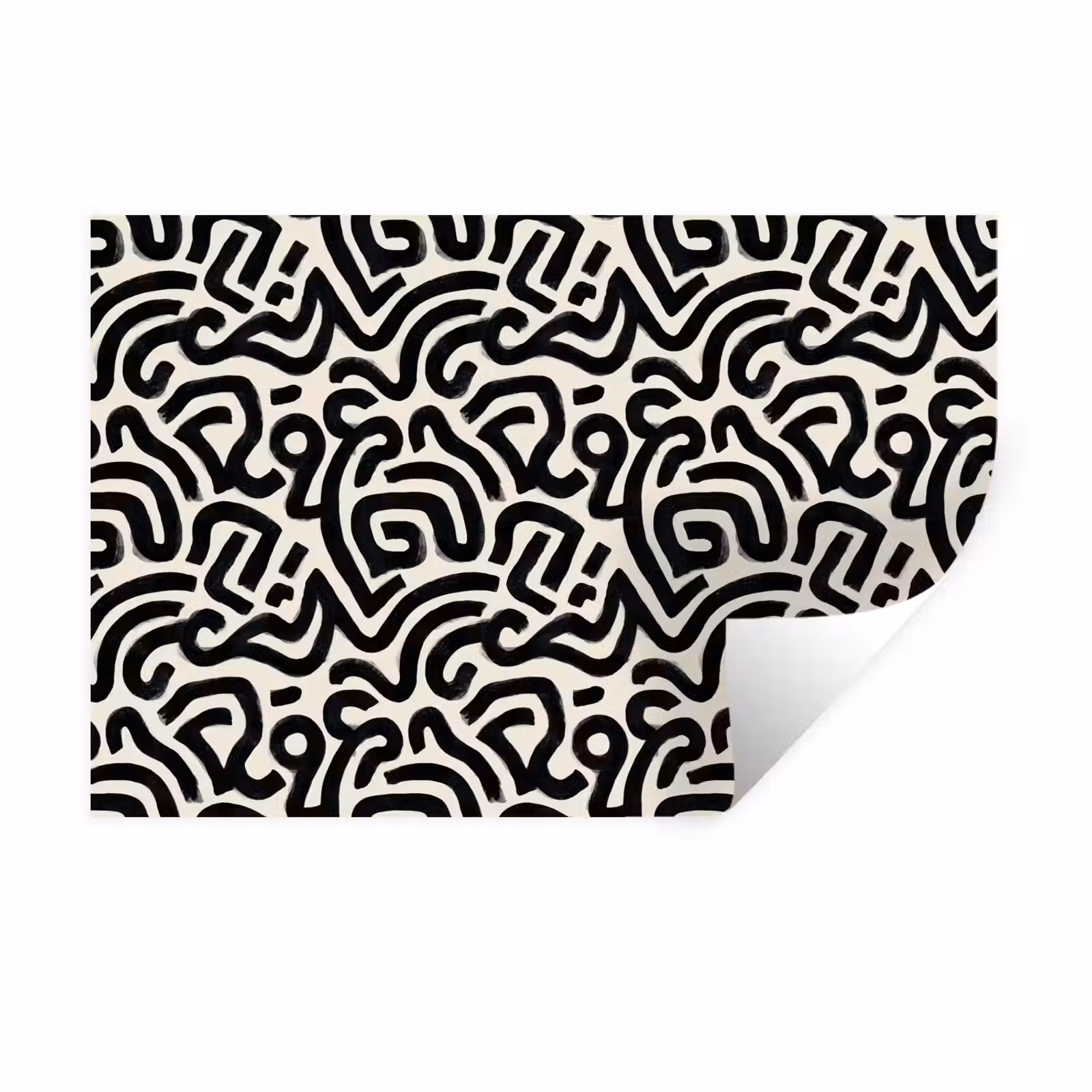 Muursticker - Modern - Abstract - Zwart — 1