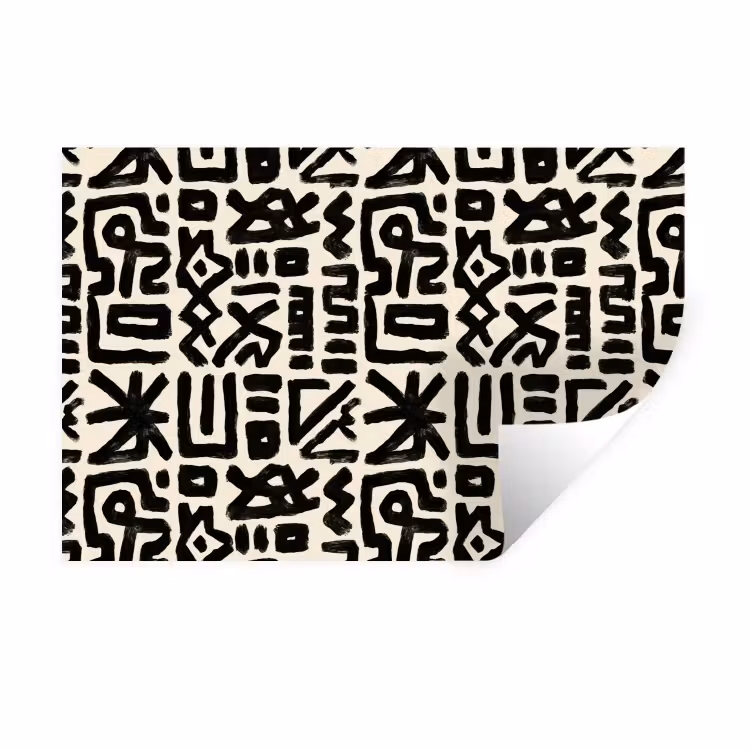 Muursticker - Geometrisch - Figuren - Zwart — 1