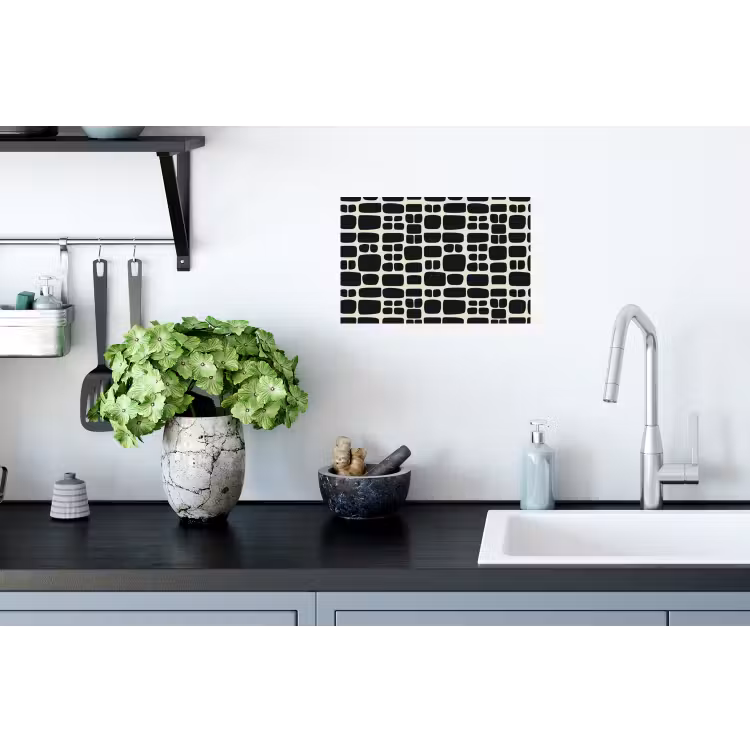 Muursticker - Modern - Organisch - Zwart — 2