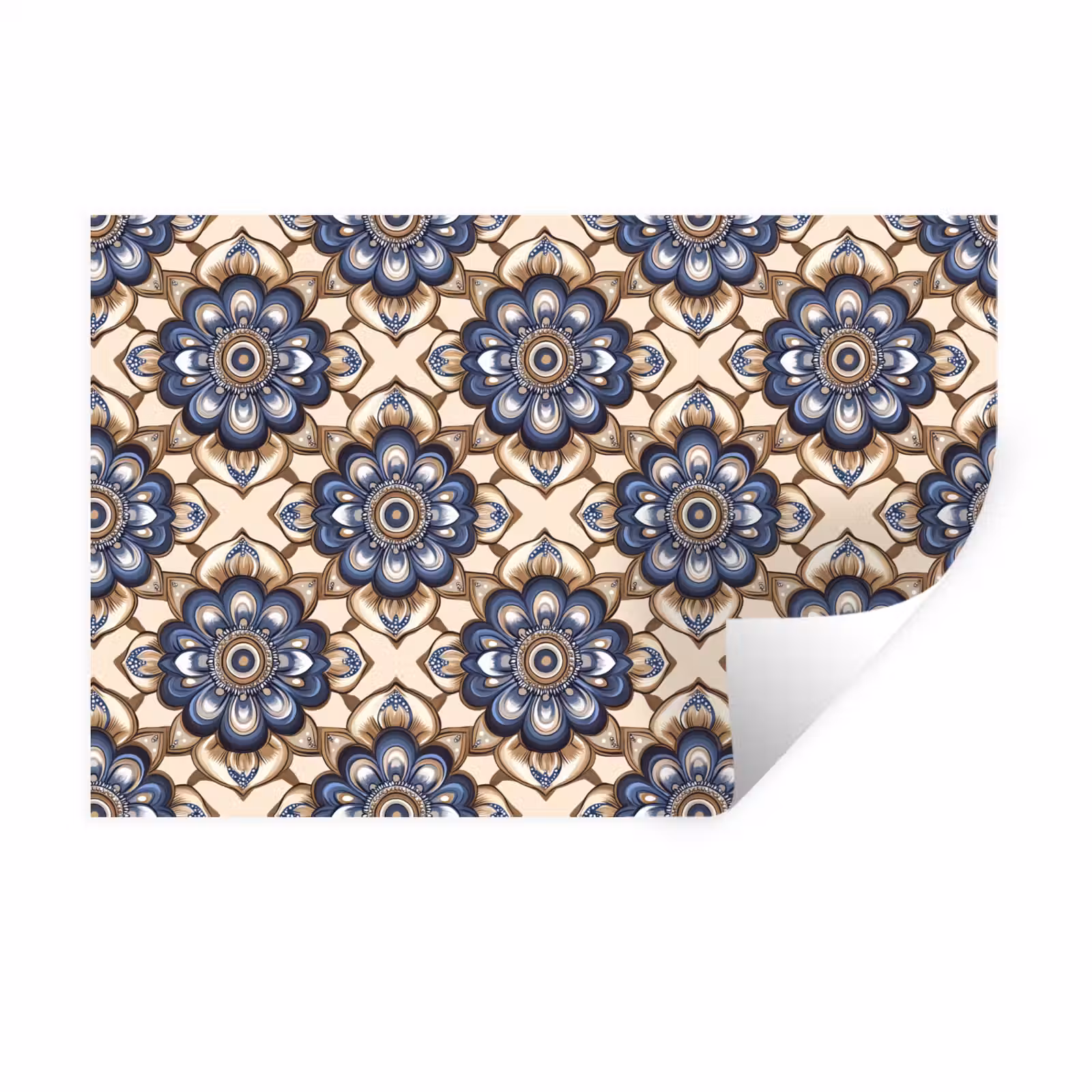 Muursticker - Floraal - Ornament - Blauw — 1