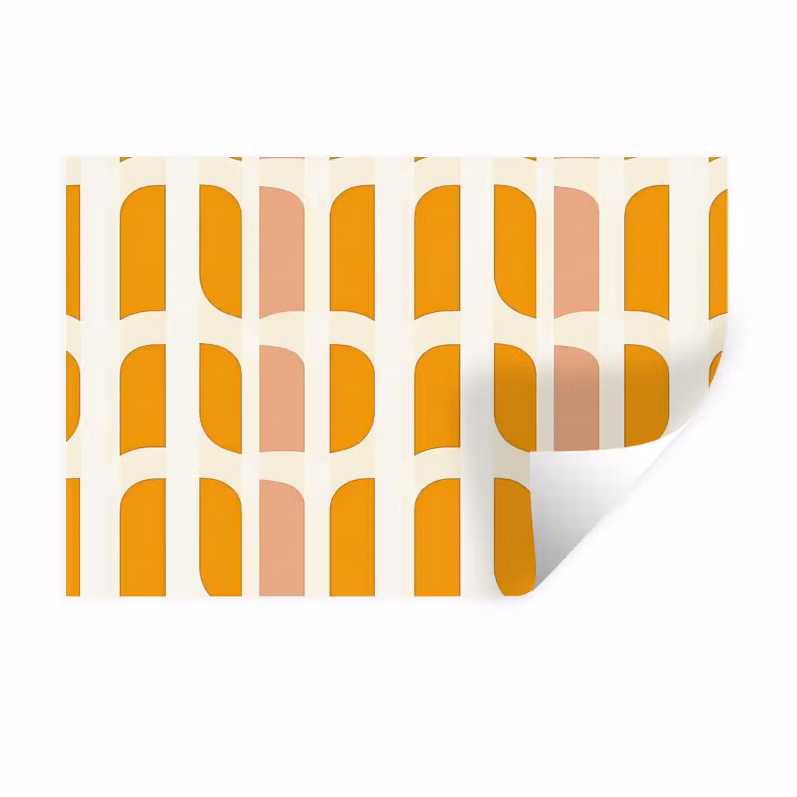 Muursticker - Geometrisch - Patroon - Geel - Roze — 1
