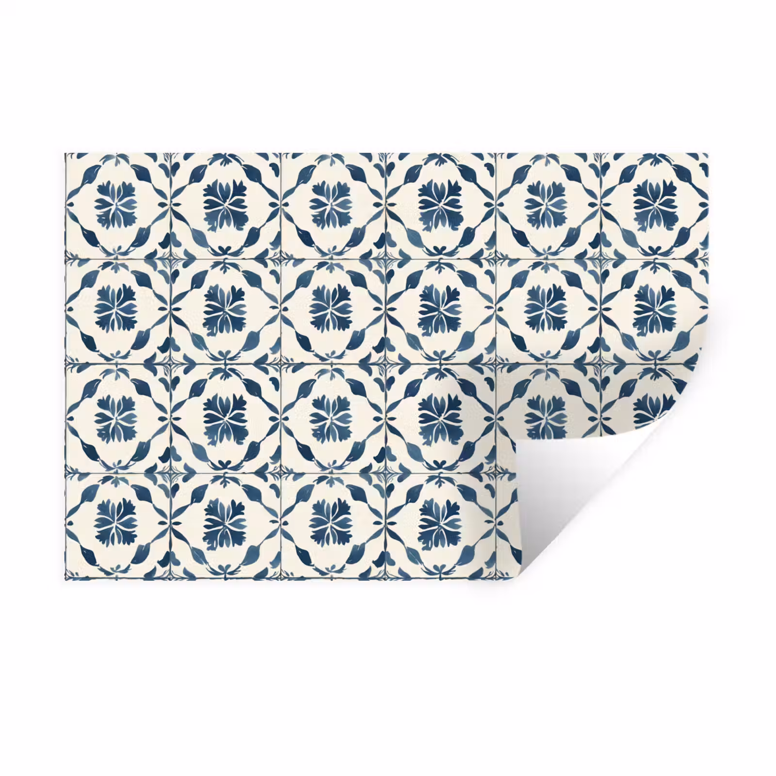 Muursticker - Grafisch - Tegel - Blauw — 1