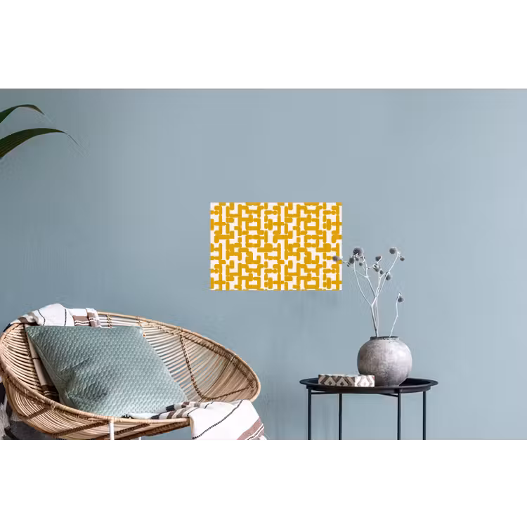 Muursticker - Geel - Beige - Patroon — 4
