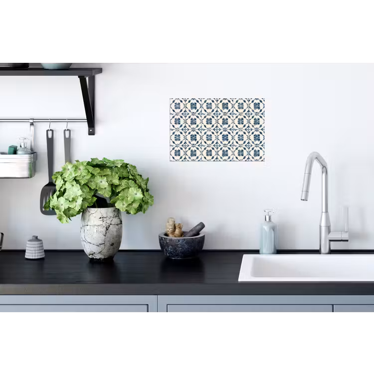 Muursticker - Grafisch - Tegel - Blauw — 2